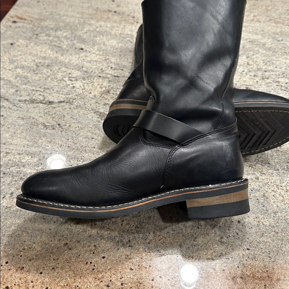 Mason Black Leather Engineer Boot - image 7